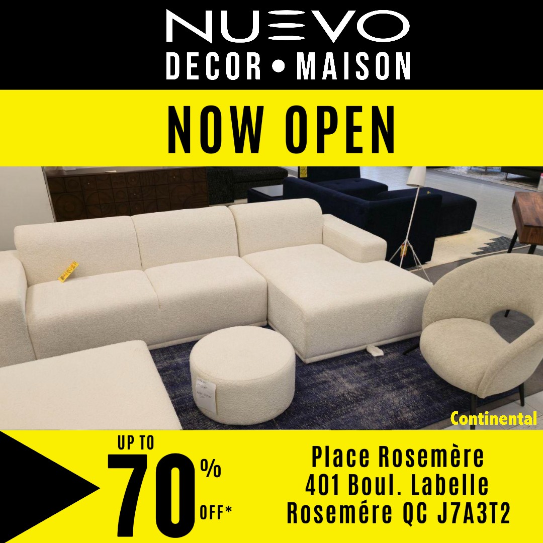 NUEVO Décor Maison Now Open in Rosemère